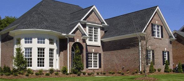 A traditional two-story home